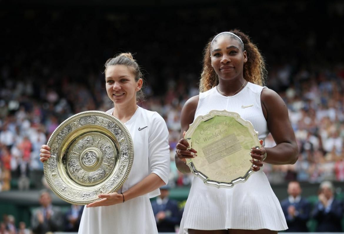 Final de Wimbledon entre Halep y Serena Williams (Reuters)