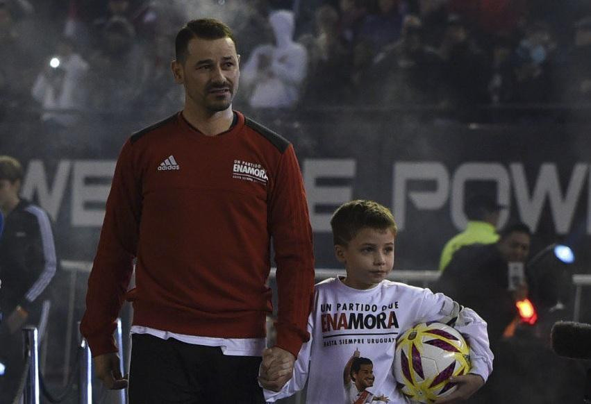 Partido despedida de Rodrigo Mora en el Monumental (Agencia NA)