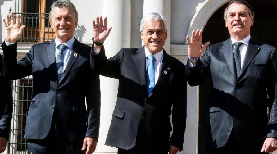 Cumbre Mercosur, Macri, Bolsonaro y Piñera