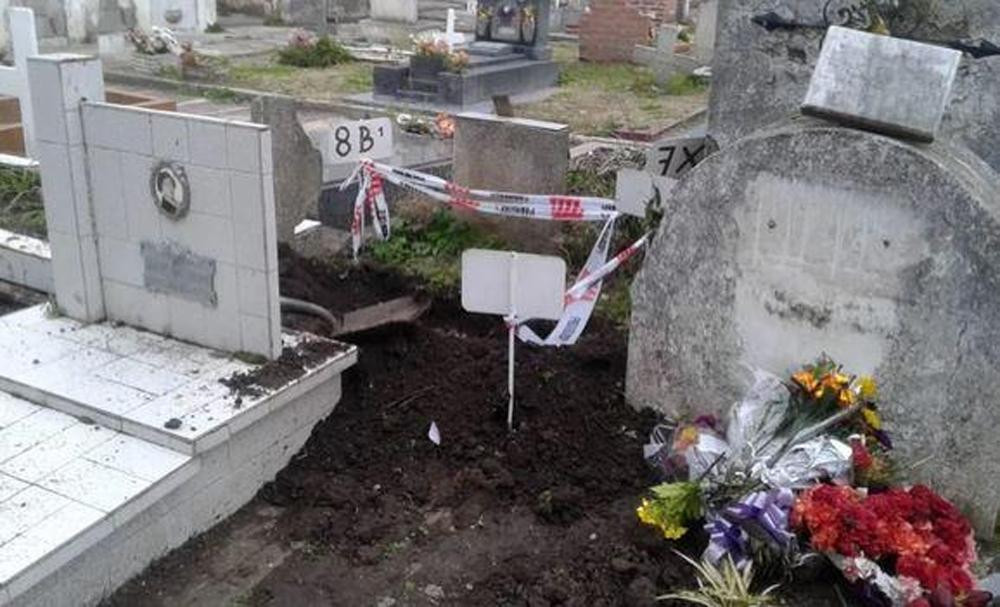 Tumba de bebé profanada en Miramar, cementerio