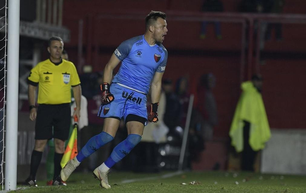 Festejo de Burían, Colon, Copa Sudamericana, Argentinos Juniors