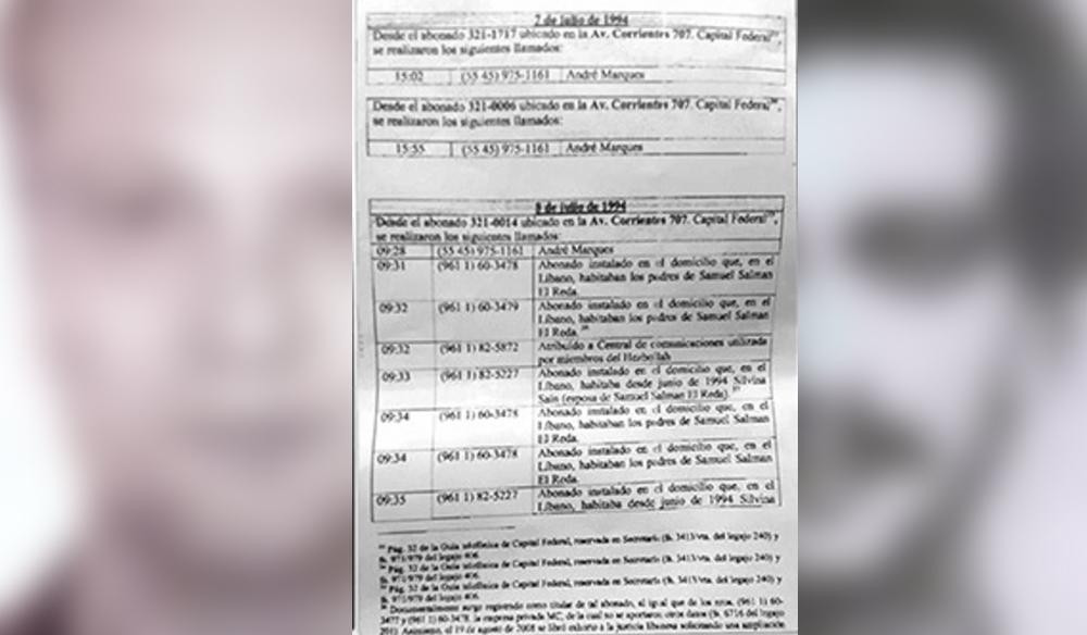 Llamadas cruzadas exponen a El Reda como jefe del atentado a la AMIA	