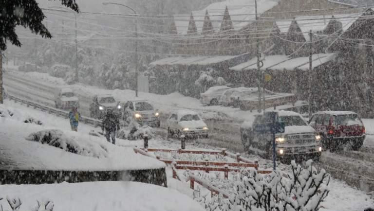 La Angostura, temporal de nieve