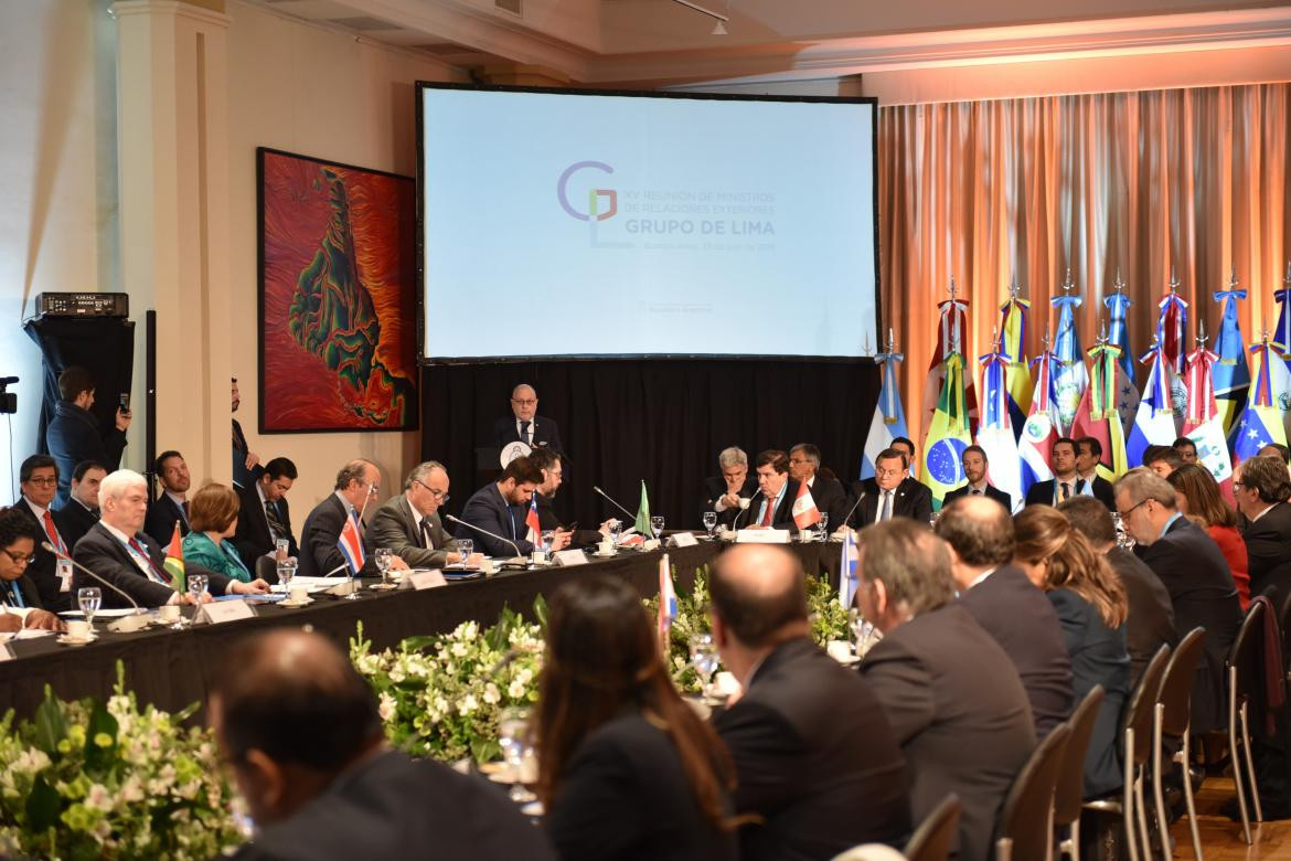 Grupo Lima, reunión en Buenos Aires, foto Twitter 