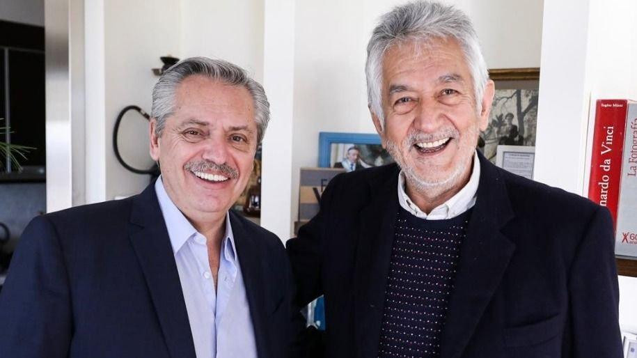 Alberto Fernández junto al gobernador de San Luis Alberto Rodríguez Saá, Frente de Todos, Elecciones 2019