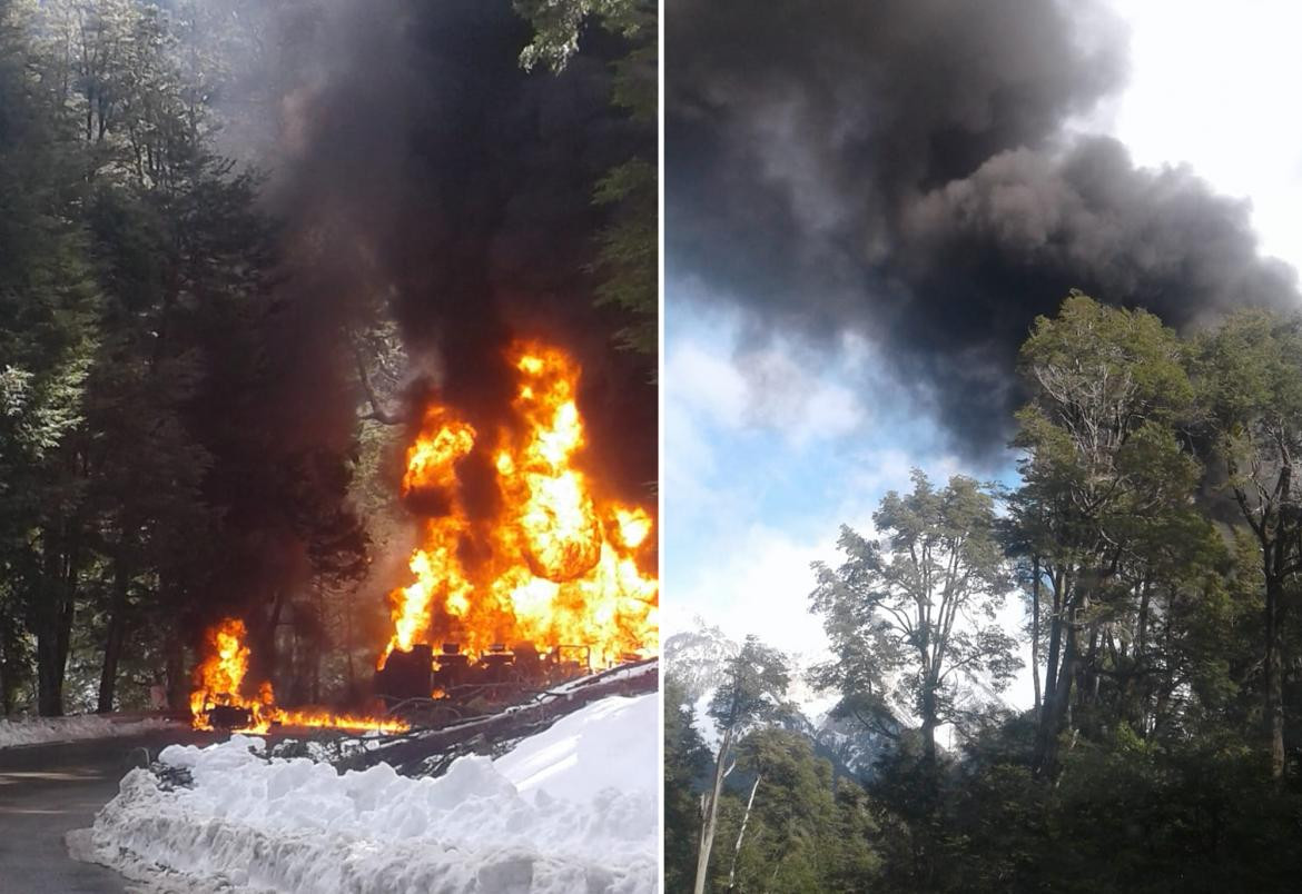 Vuelvo de camión con combustible, Ruta Siete Lagos, Silvina Souto Barros