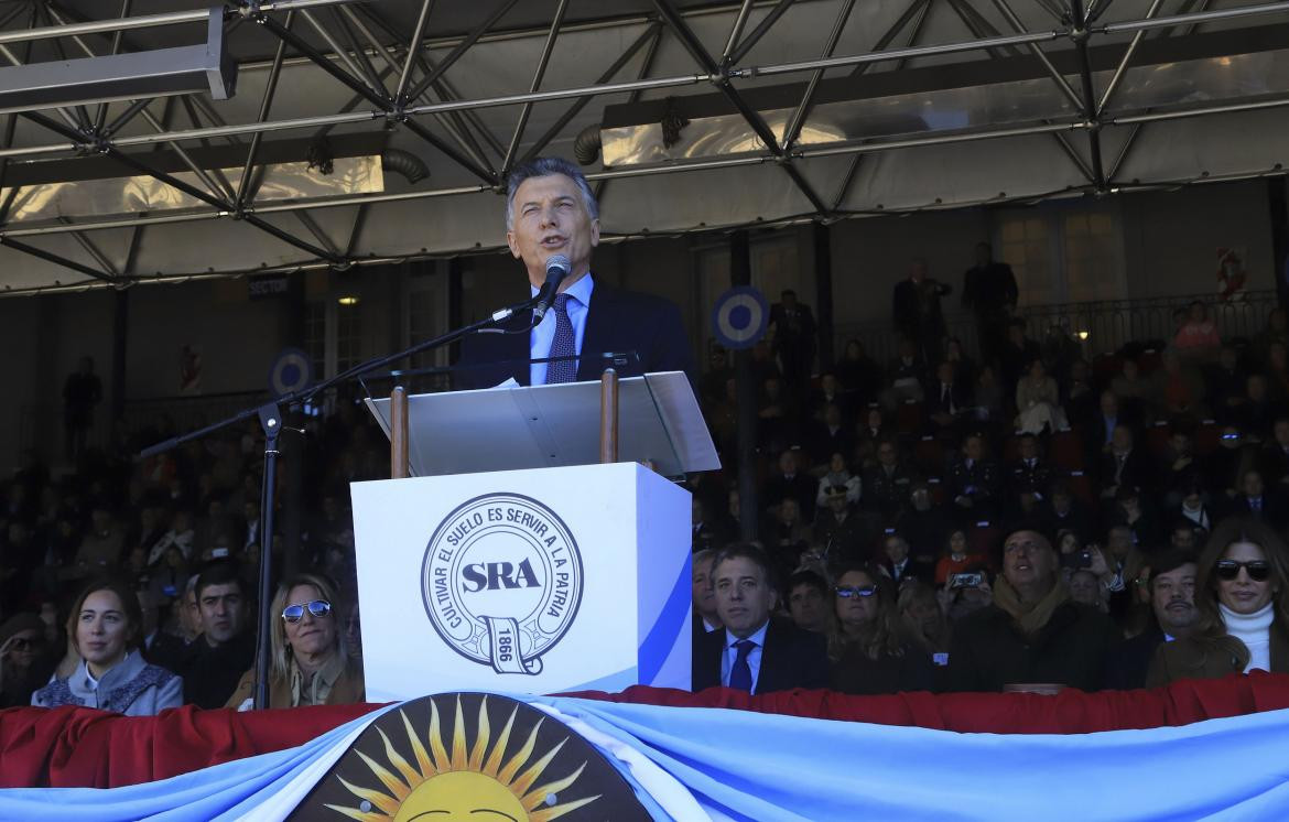 Mauricio Macri en La Rural, PASO, Agencia NA