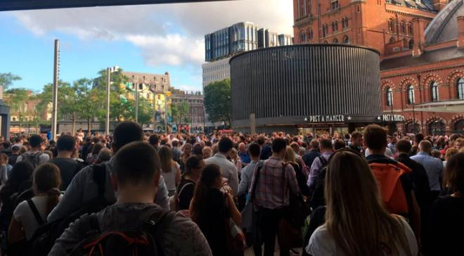 Apagón en el sur de Reino Unido, foto redes