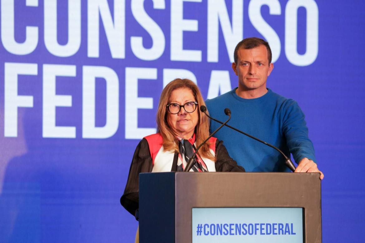 Graciela Camaño y Eduardo Bali Bucca, PRENSA CONSENSO FEDERAL