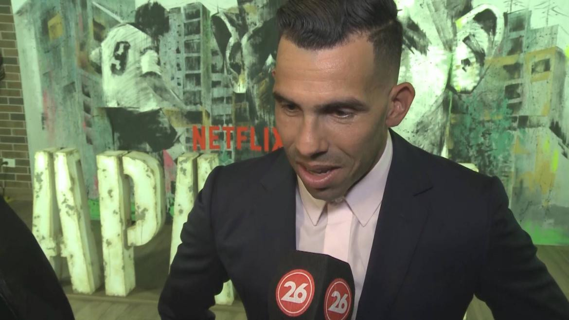 Carlos Tevez, nota a CANAL 26, Netflix