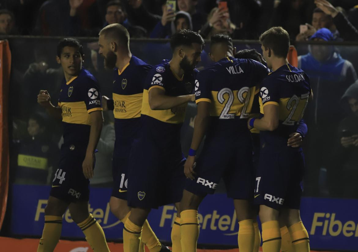 Festejo de Boca ante Aldosivi por Superliga, AGENCIA NA