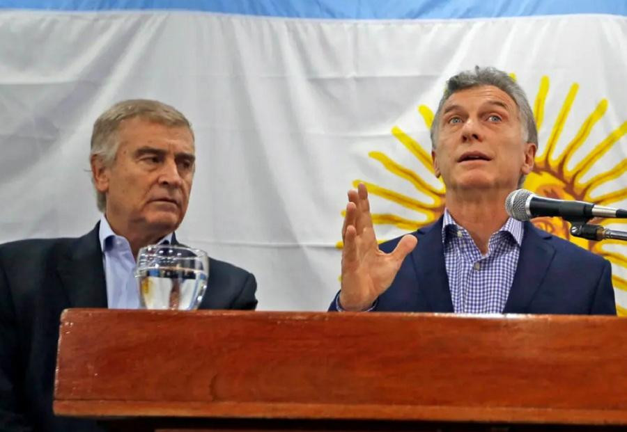 Mauricio Macri y Oscar Aguad, política