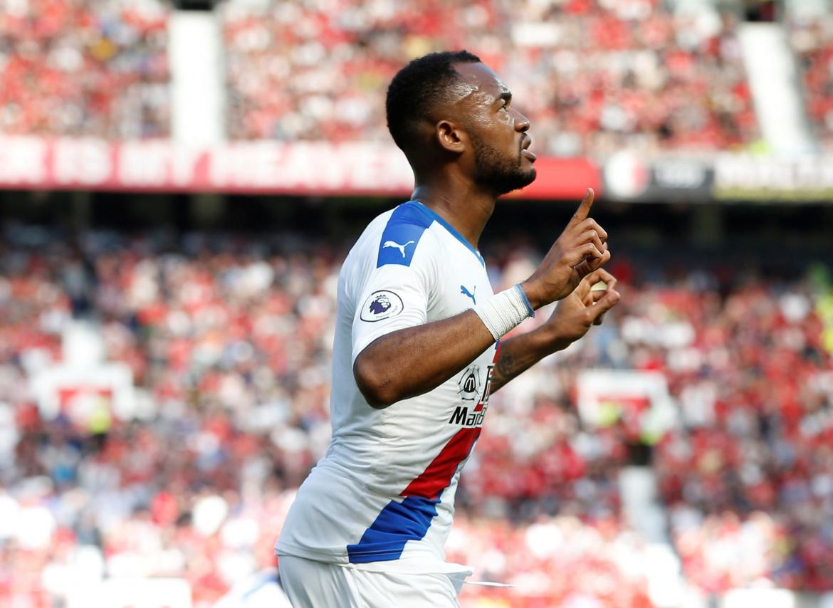 Festejo de Jordan Ayew para el Crystal Palace ante el Manchester United, REUTERS