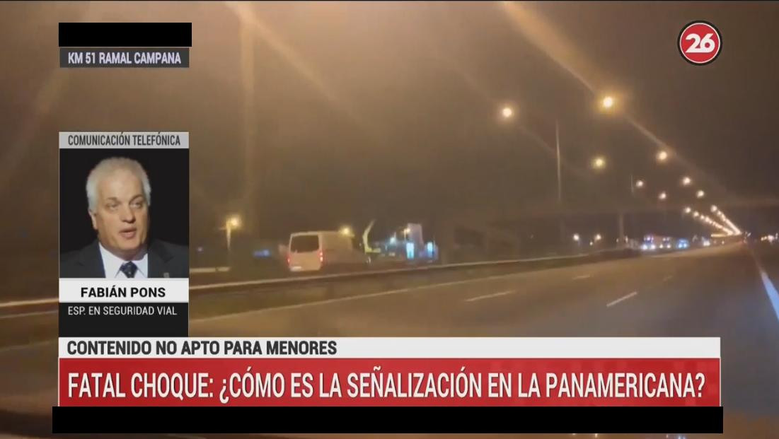 Choque fatal en Panamericana