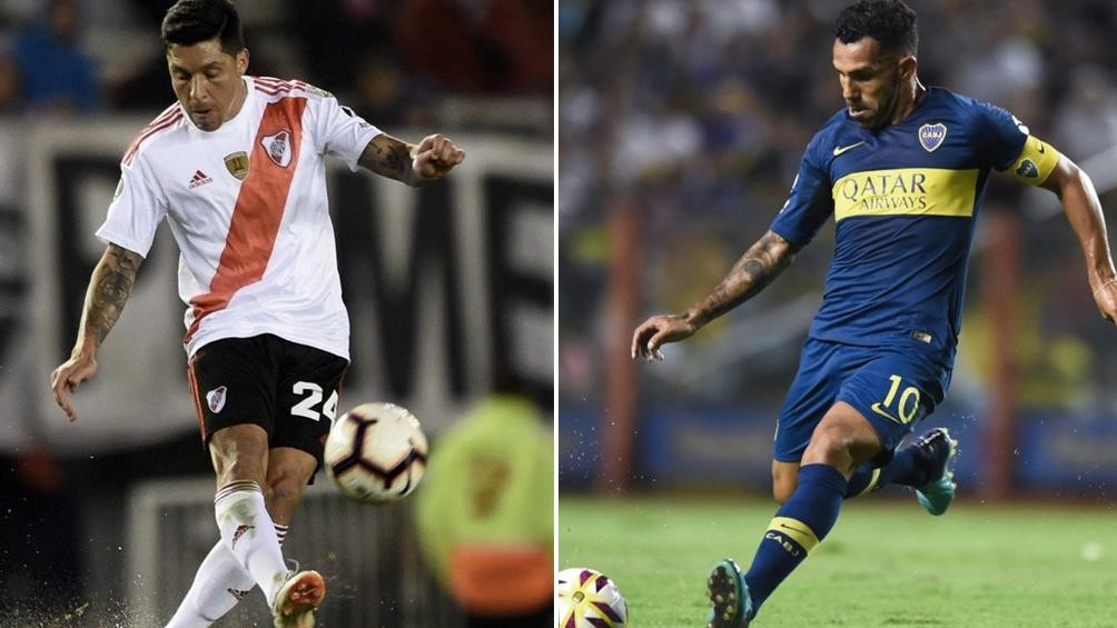 Superclásico, Enzo Pérez y Carlos Tevez