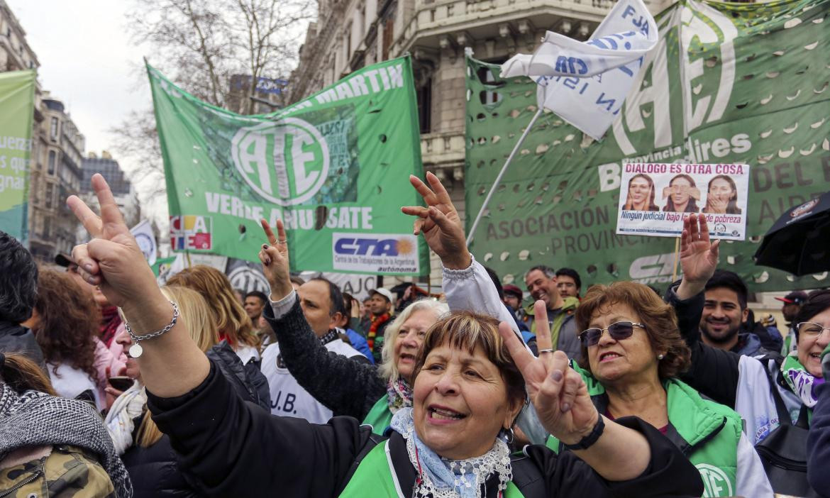 Paro y marcha de ATE, NA