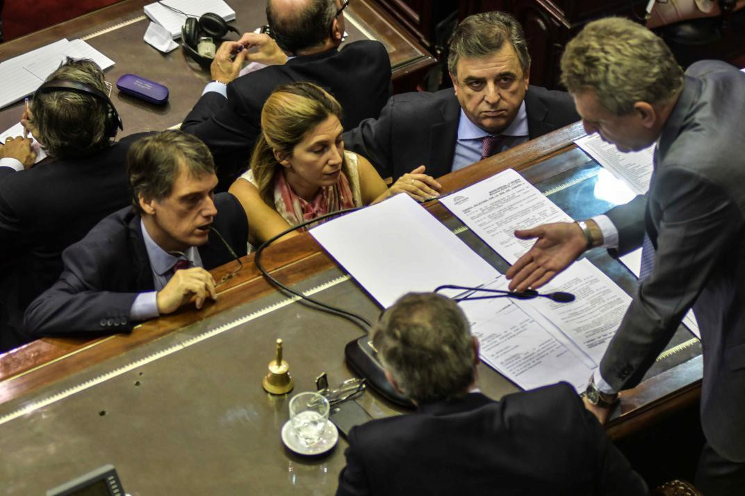 Diputados Mario Negri, Agustín Rossi y Emilio Monzó