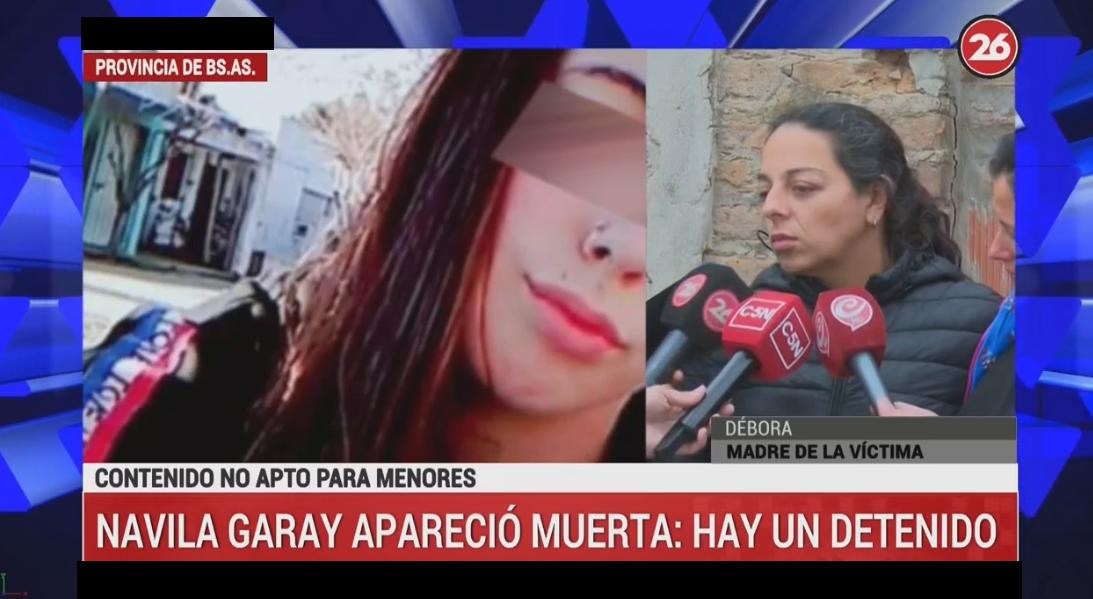 Madre de joven asesinada en Chascomús, Canal 26