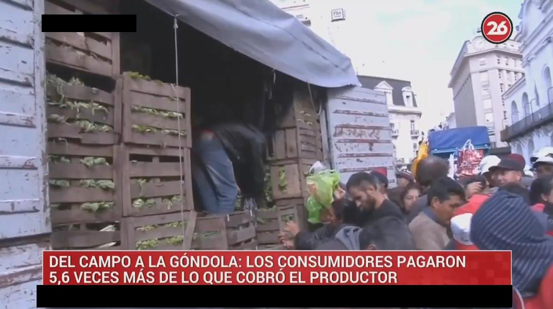 Brecha de precios entre campo y góndola, Canal 26