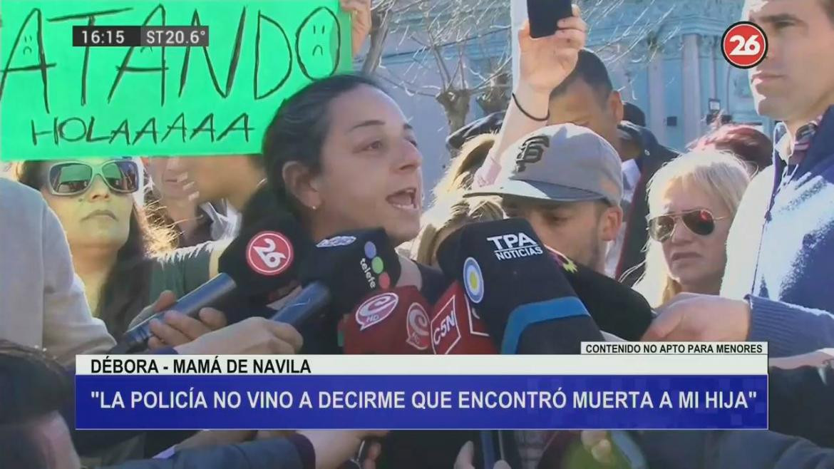 Crimen de Navila Serena Garay, habló Débora, su mamá. Canal 26, Chascomús	