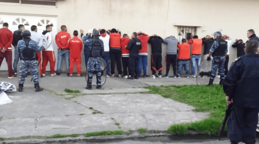 Barras de River detenidos, operativo policial