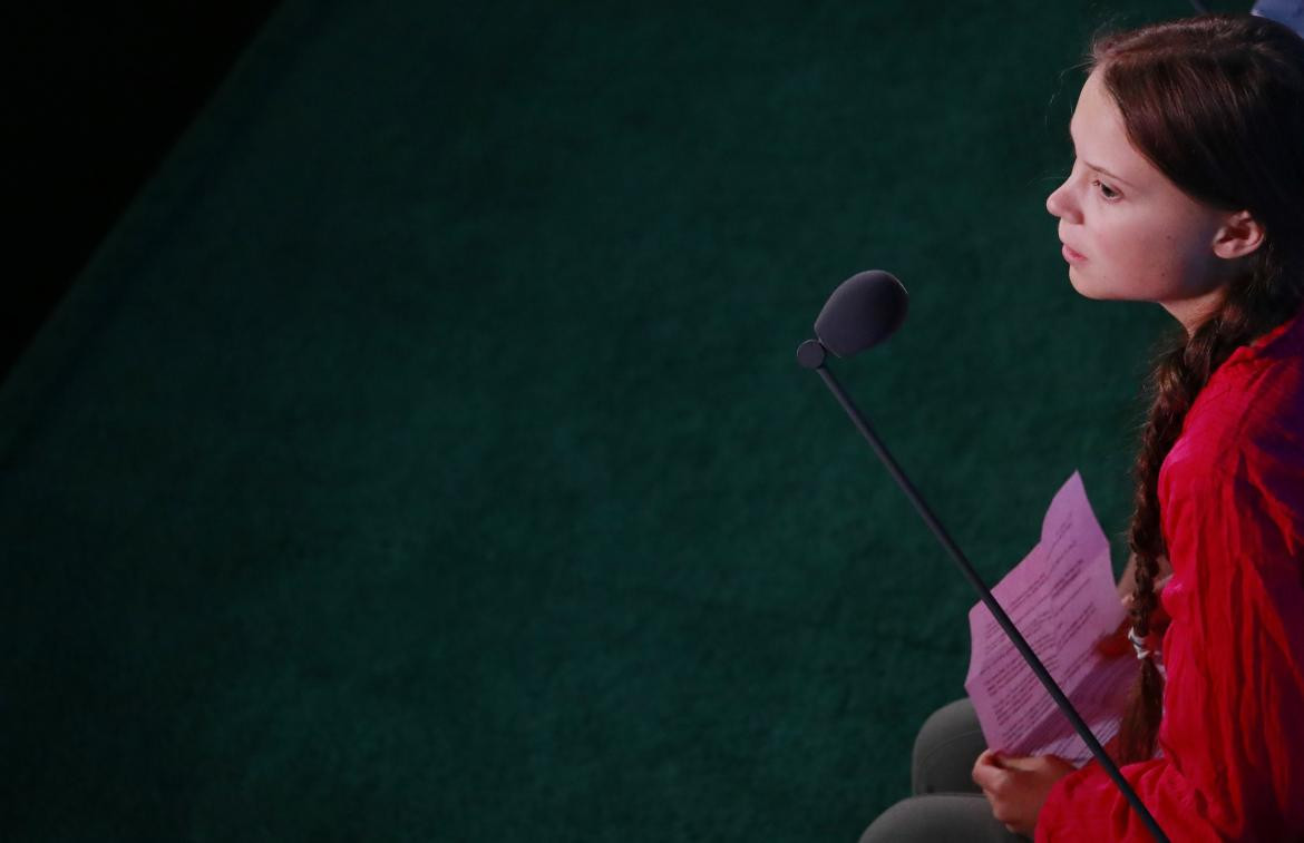 Greta Thunberg en la ONU, cambio climático, REUTERS