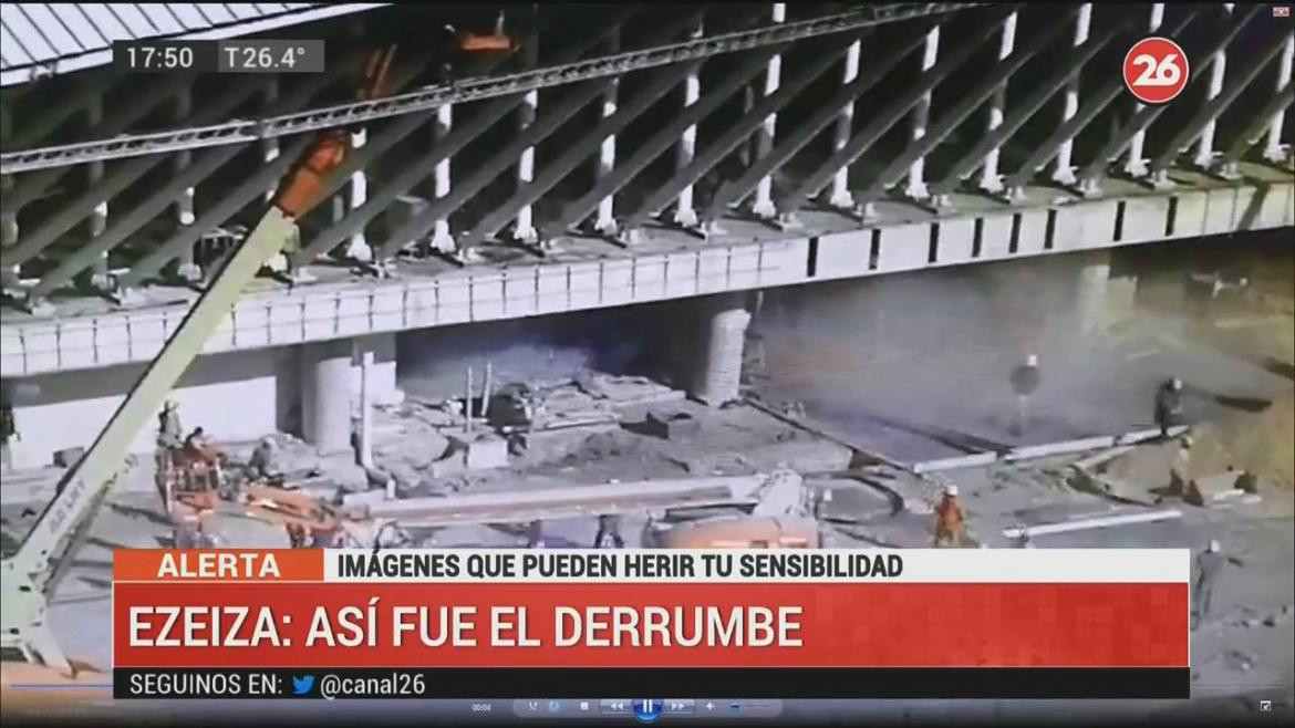 Derrumbe y tragedia en obra en construcción en aeropuerto de Ezeiza: un muerto y 7 heridos