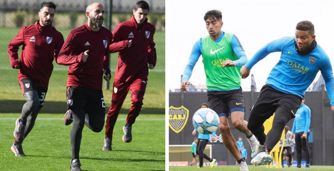 River vs Boca, entrenamiento, fotos NA