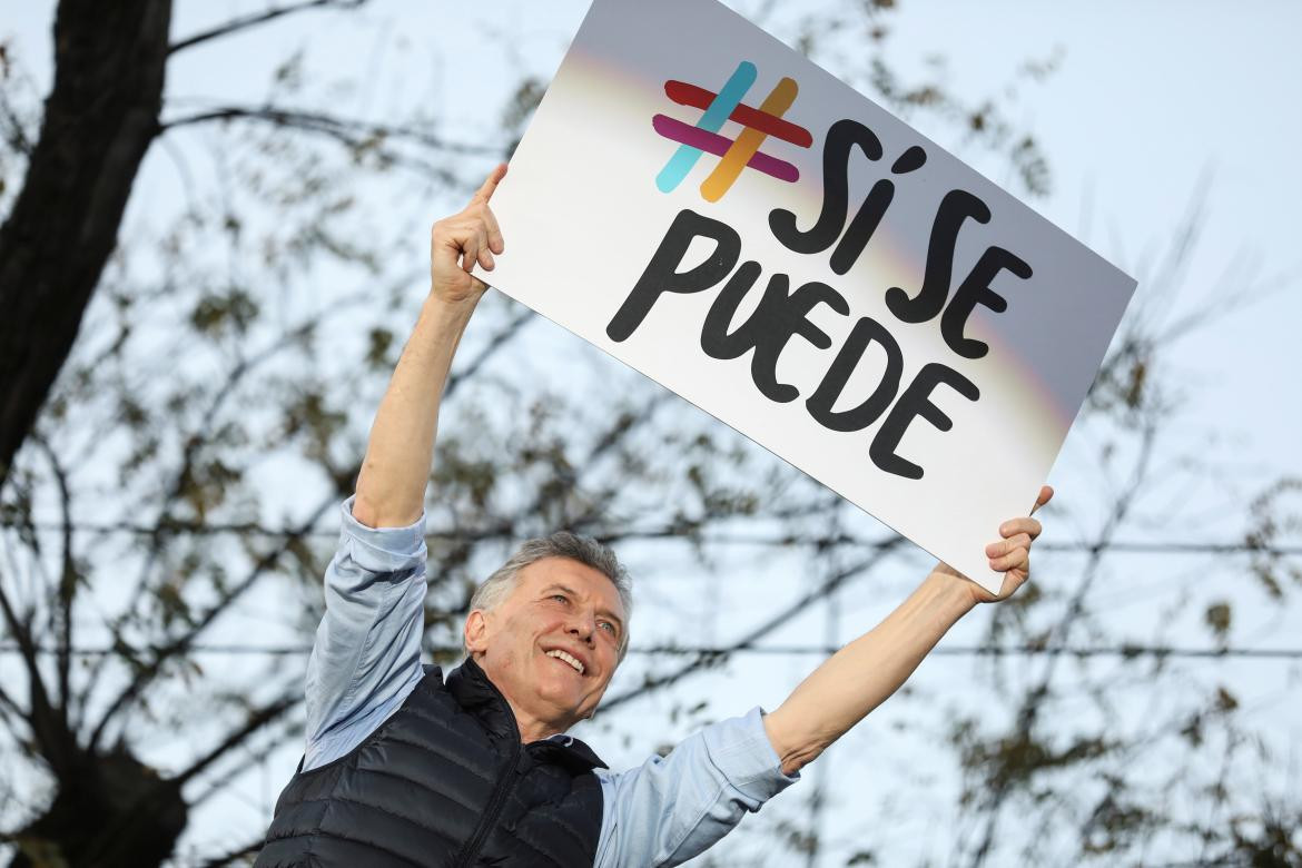 Mauricio Macri en marcha del Sí se puede, REUTERS