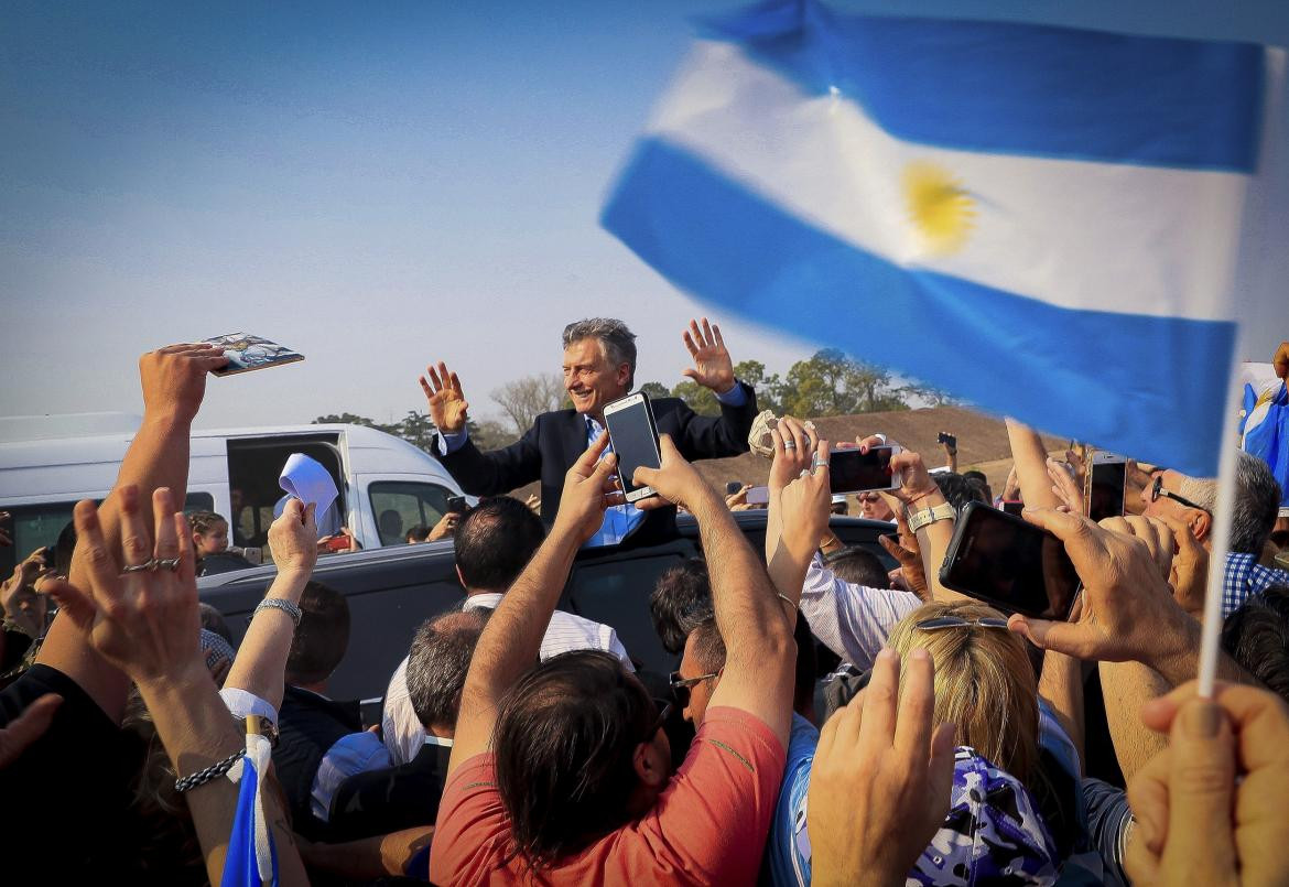 Mauricio Macri en Junín, NA