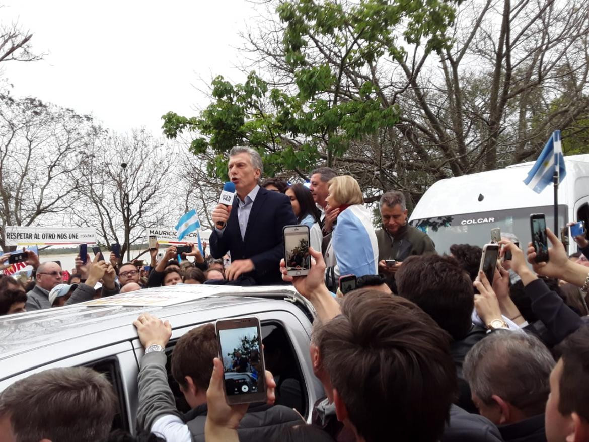 Mauricio Macri en marcha del Sí, se puede