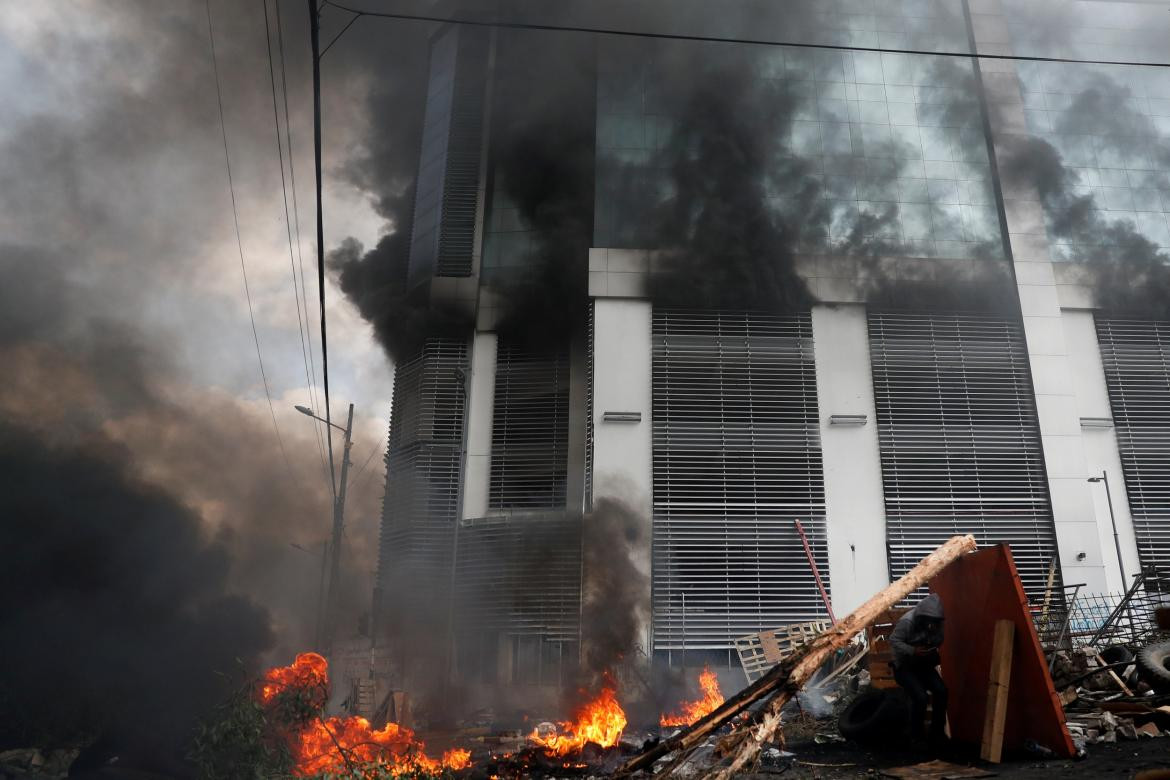 Jornada de protestas en Ecuador, incidentes, REUTERS