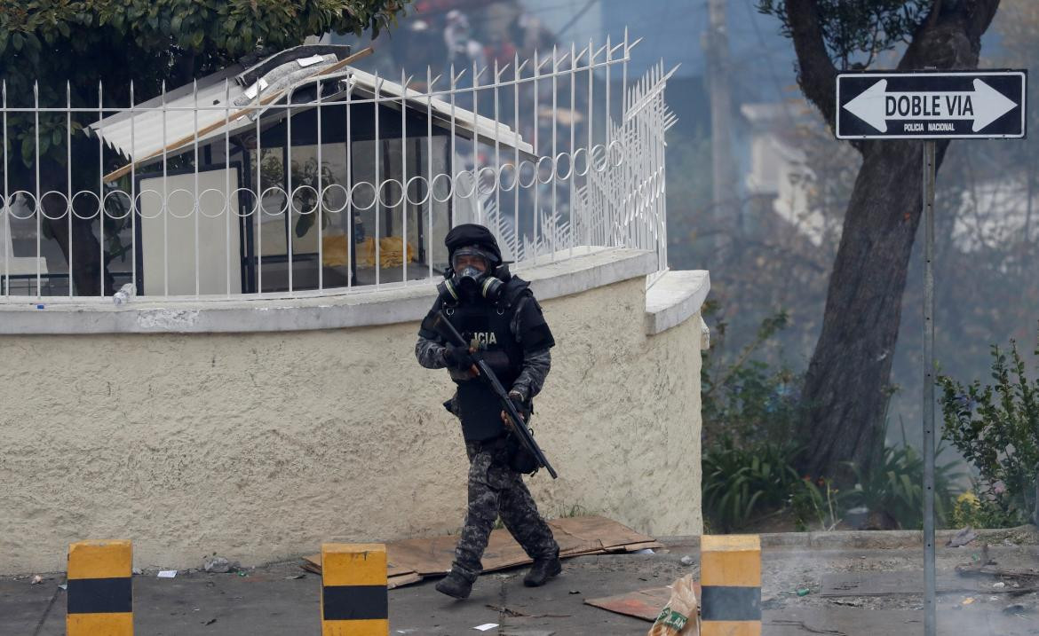 Jornada de protestas en Ecuador, incidentes, REUTERS