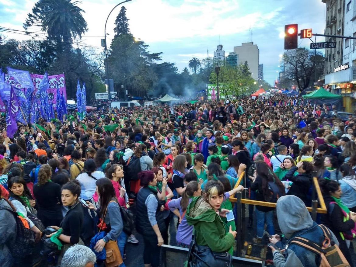 Encuentro Nacional de Mujeres, La Plata, marcha