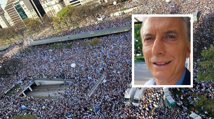 Mauricio Macri, Marcha del Millón, foto captura Instagram