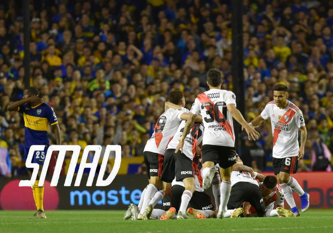 Festejo de River ante Boca por Copa Libertadores - Rating SMAD