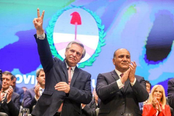 Alberto Fernández y Juan Manzur en Tucumán