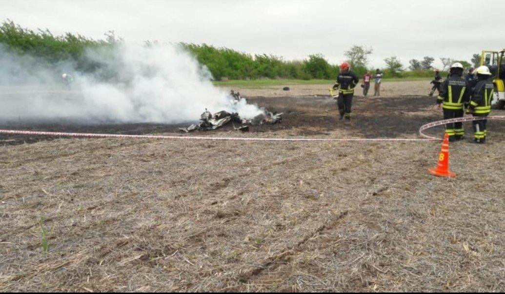 Accidente fatal de una avioneta en Venado Tuerto