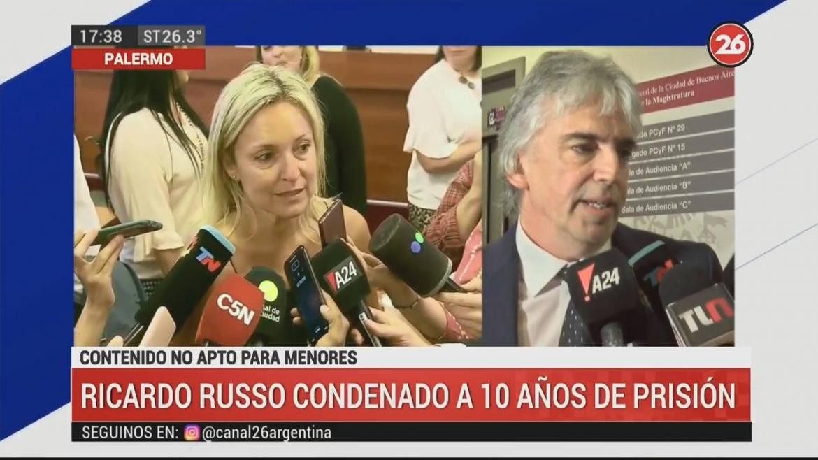 Fiscal Dupuy tras condena al pediatra detenido por pornografía infantil y pedofilia, Ricardo Russo