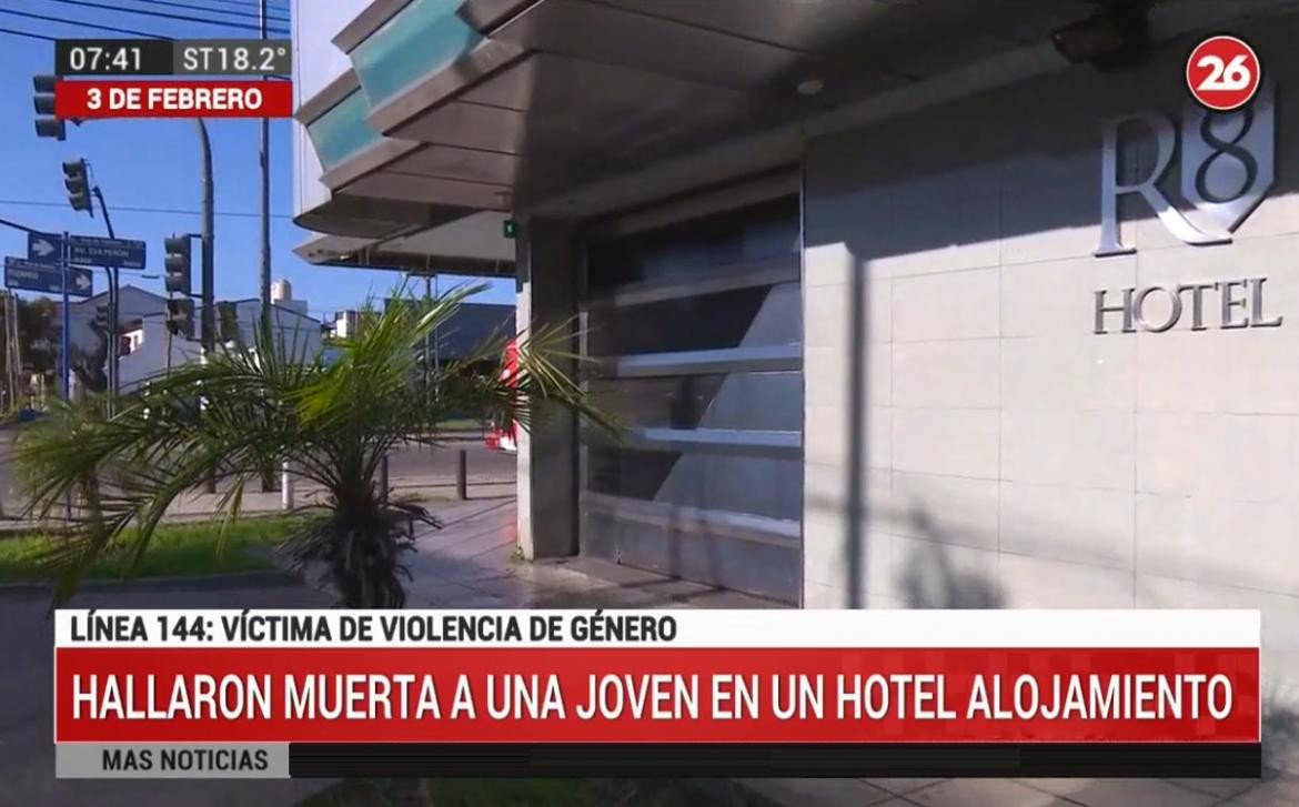 Mujer fue hallada muerta en un hotel alojamiento en Tres de Febrero, CANAL 26