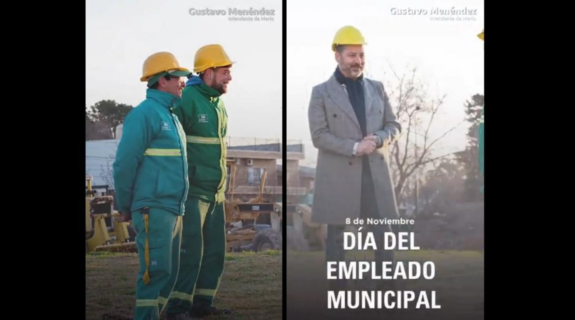 La intendencia de Merlo celebró el Día del Empleado Municipal con un mensaje en redes