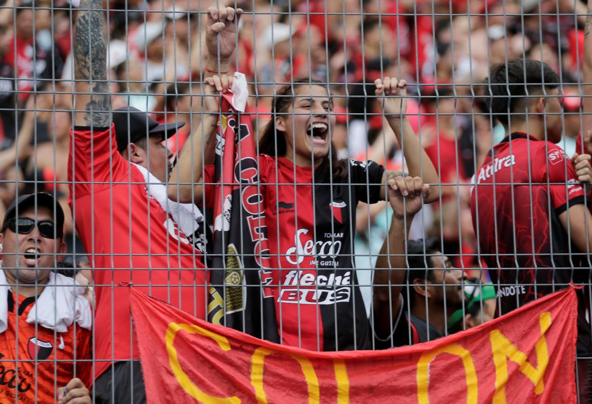 Hinchas de Colón en la final de la Sudamericana, REUTERS