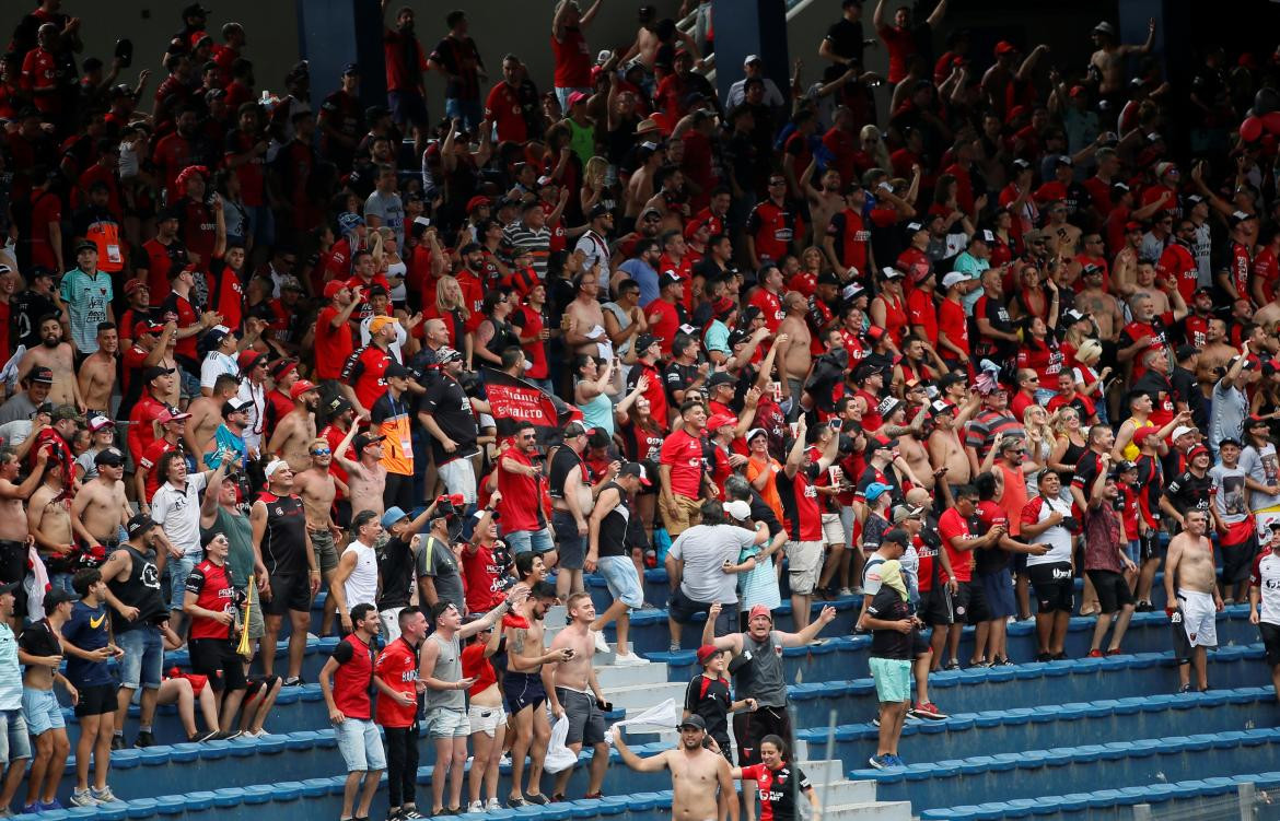 Hinchas de Colón en la final de la Sudamericana, REUTERS