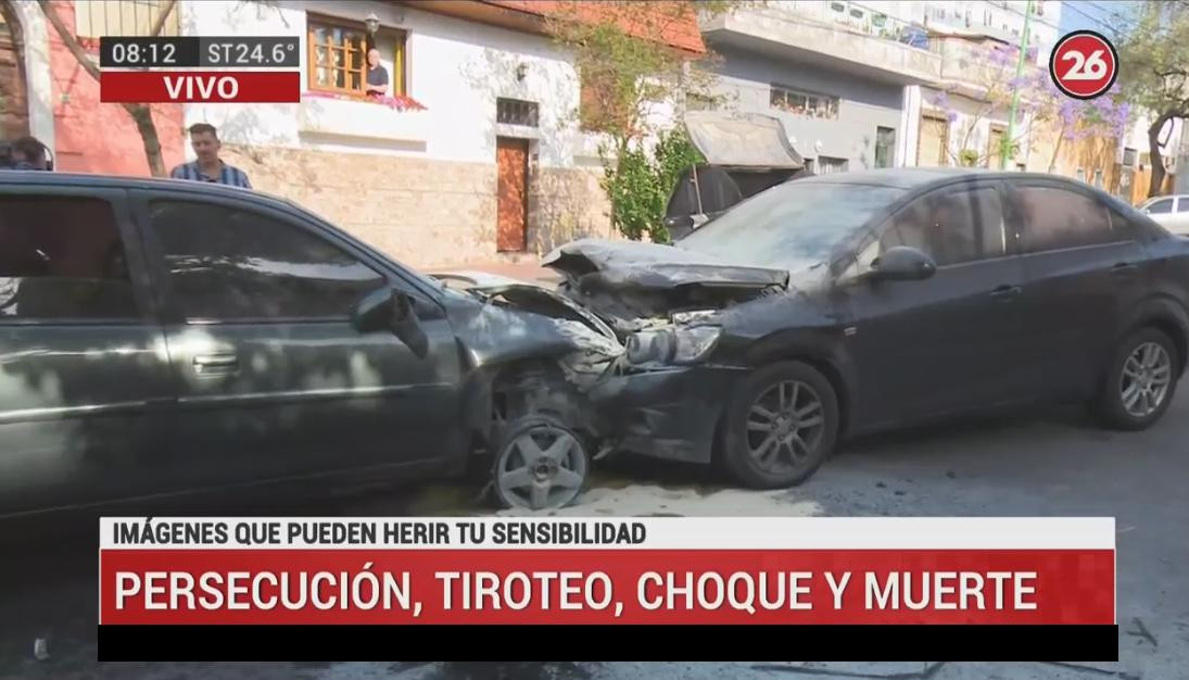 Persecución, choque y muerte, móvil Canal 26