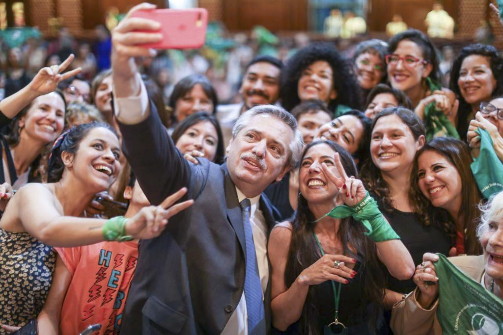 Alberto Fernández, aborto, NA