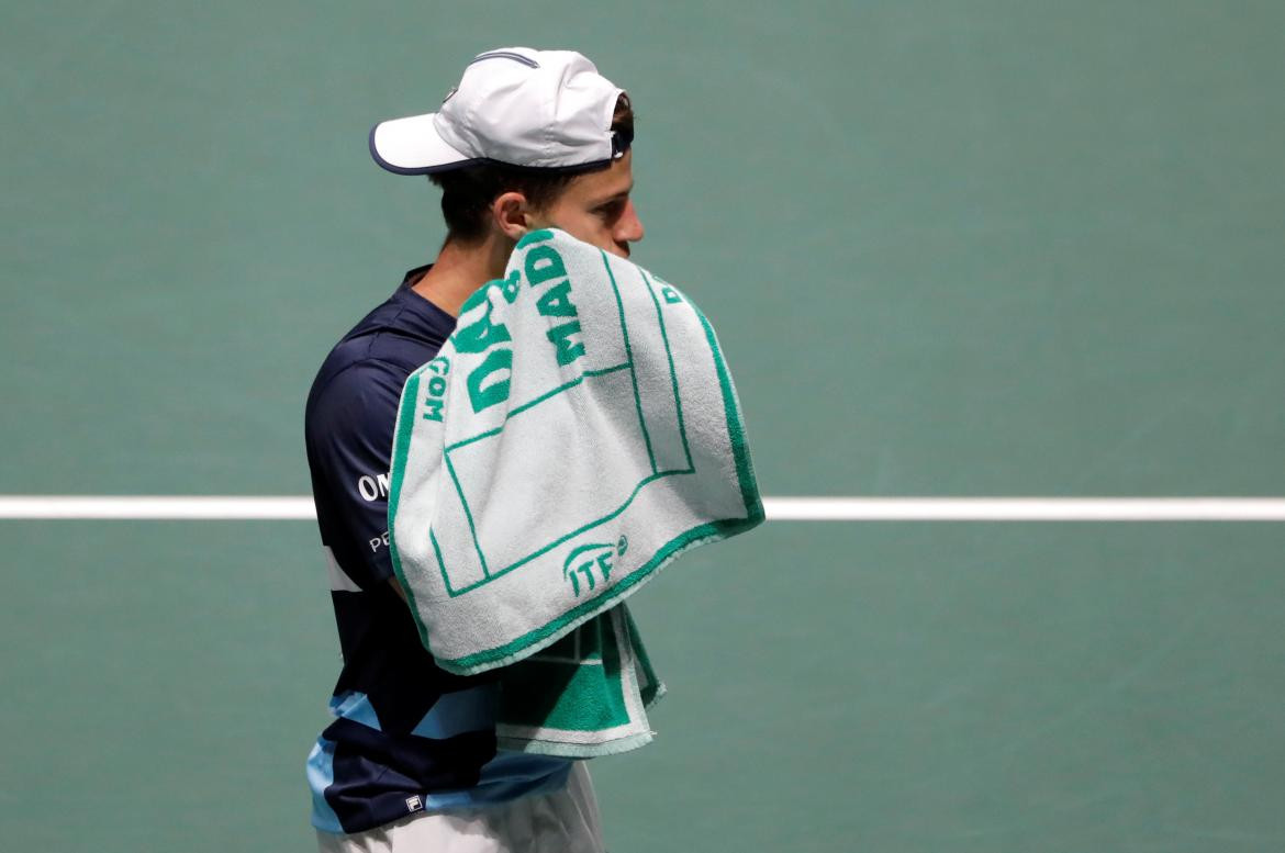 Diego Schwartzman en la Copa Davis, REUTERS