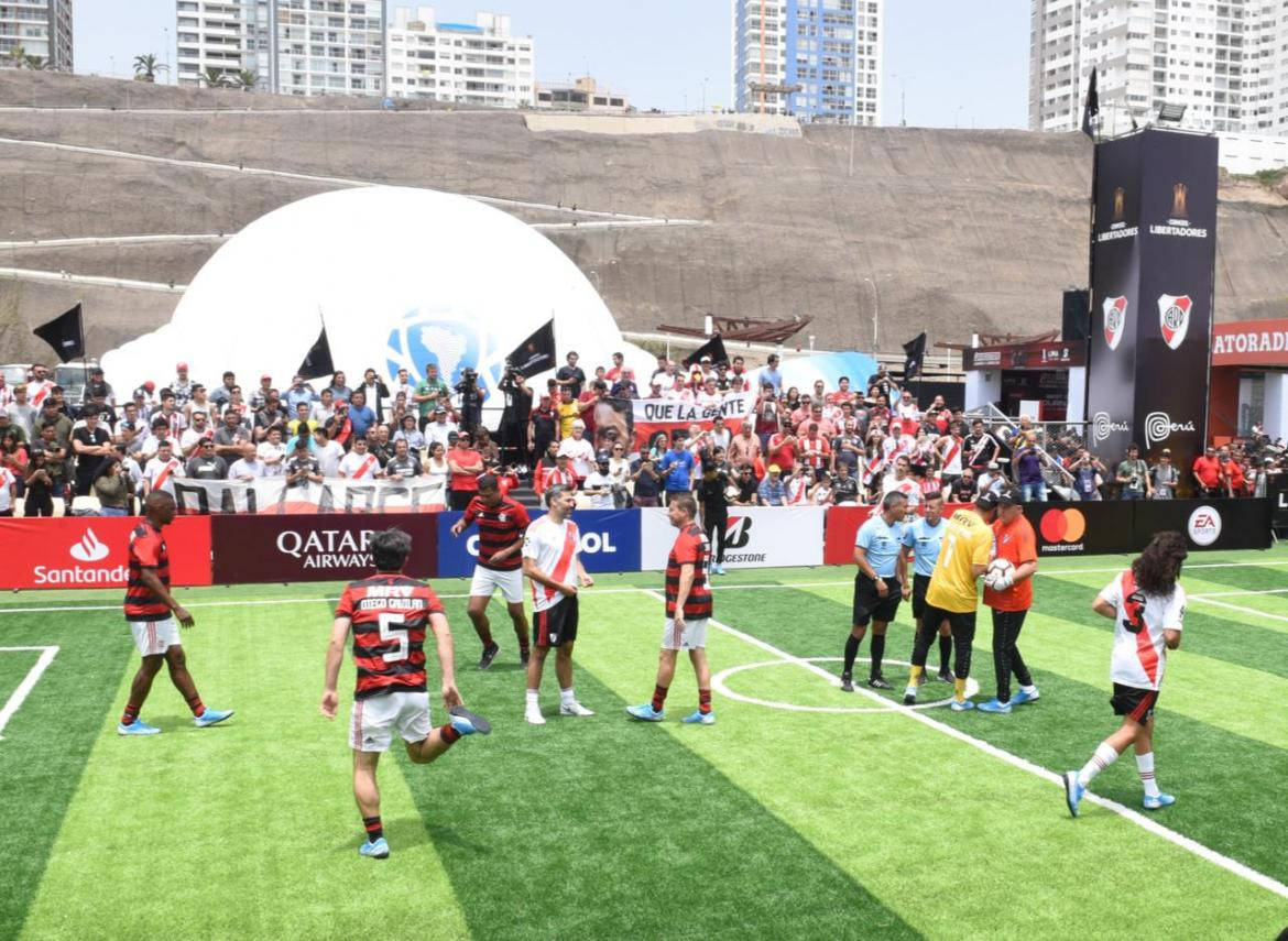 Leyendas de River y Flamengo, previa final Copa Libertadores