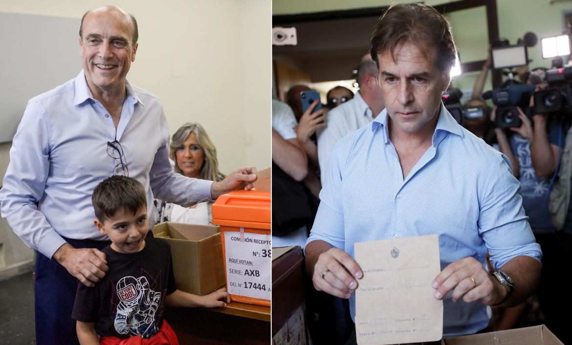 Uruguay, balotaje, Daniel Martínez y Luis Lacalle Pou, REUTERS	