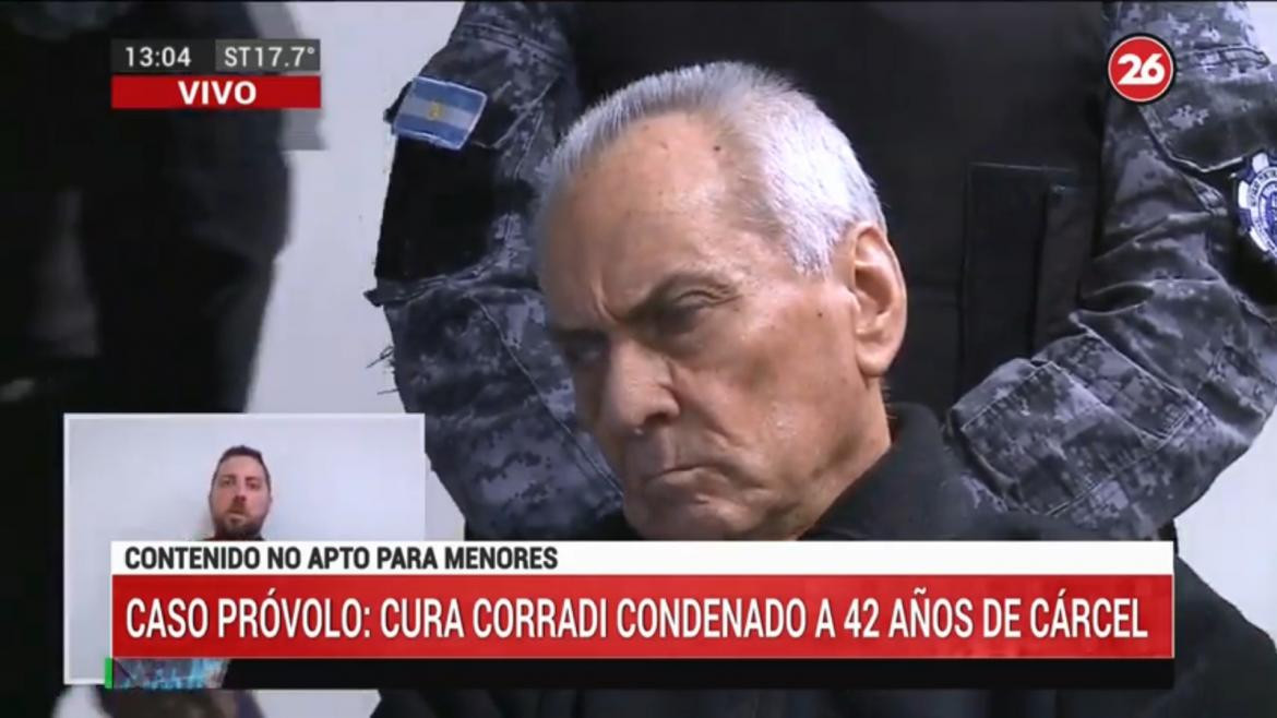 Caso Próvolo, sentencia, cura Nicola Corradi