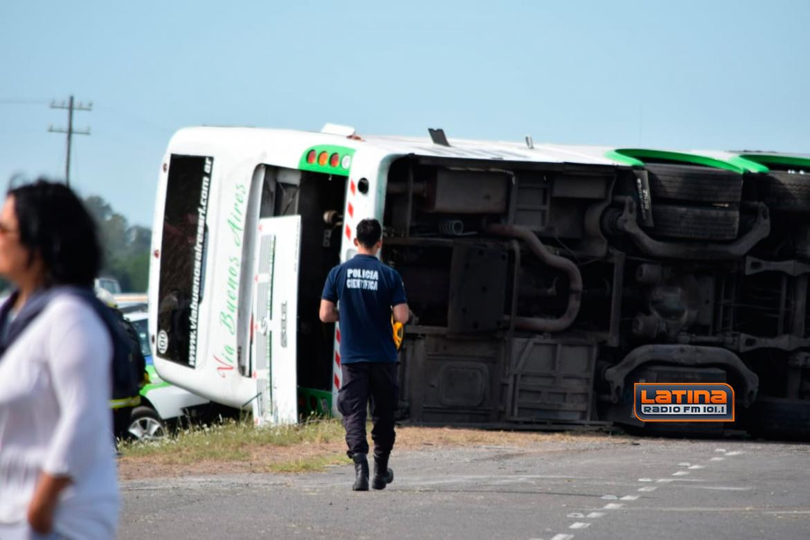 Tragedia en Ruta 2: accidente de micro en Lezama - Radio Latina